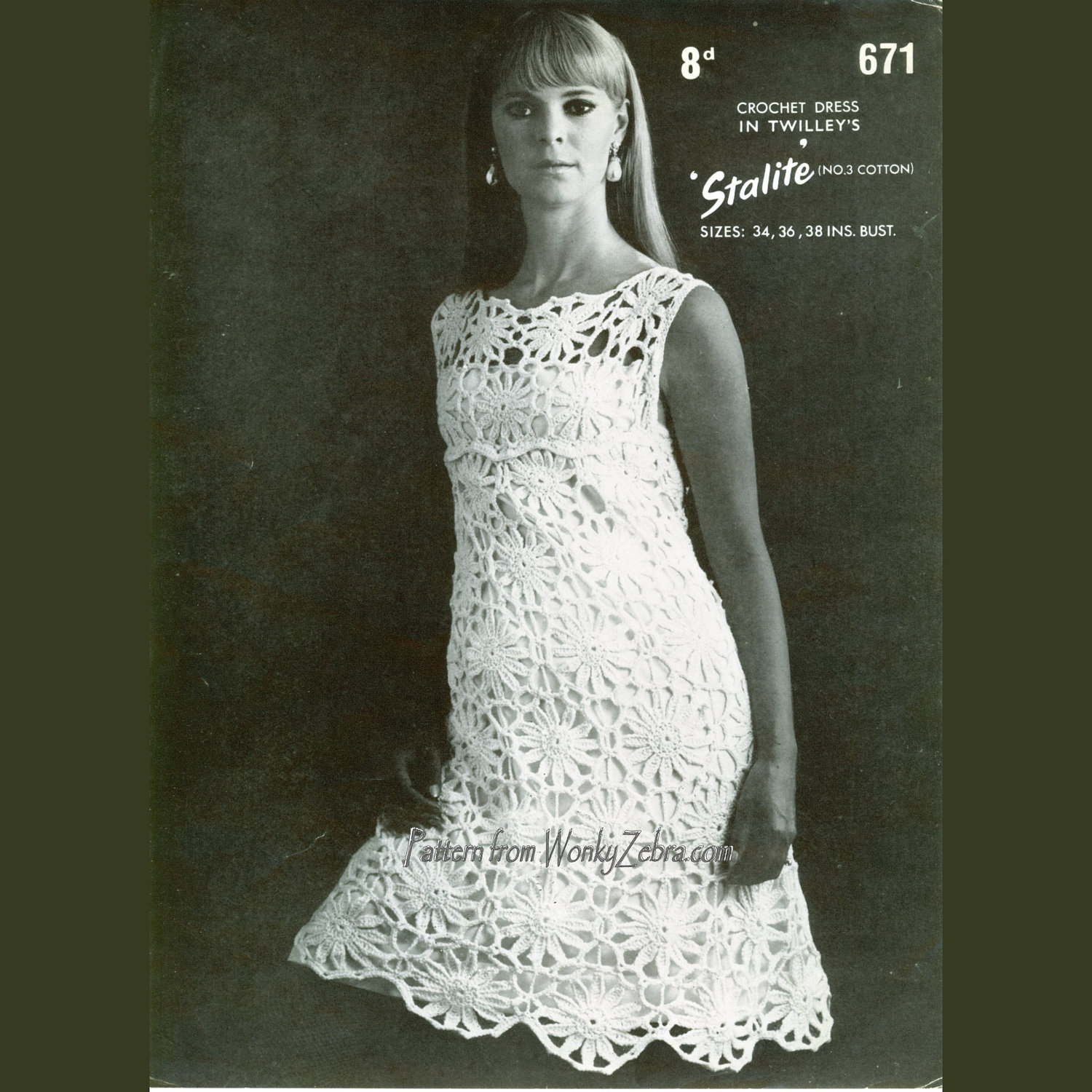 Vintage lace crochet dress