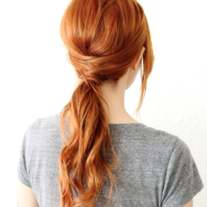 Crisscross ponytail tutorial