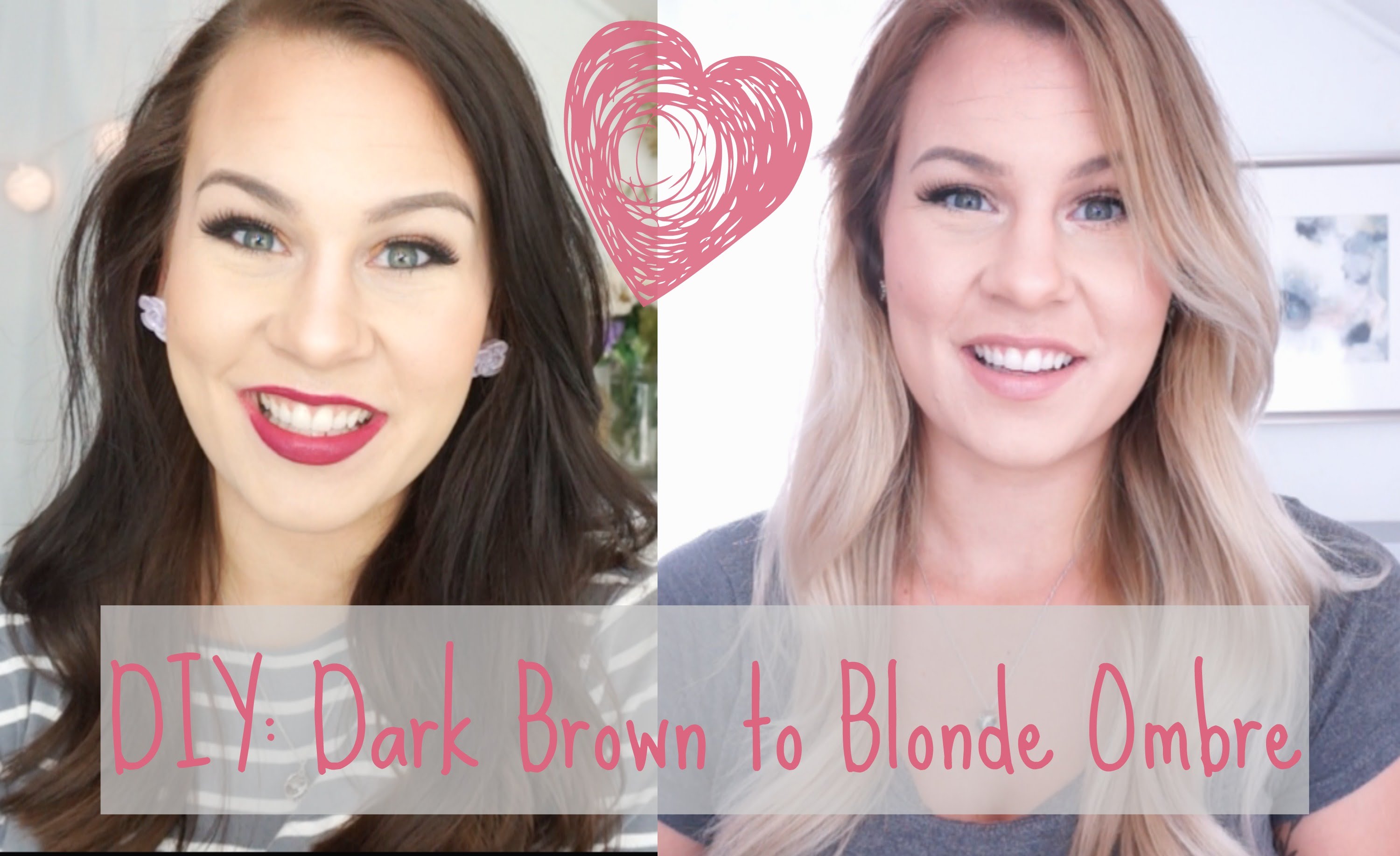Diy dark brown to blonde ombre hair