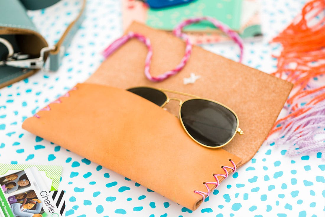 Diy leather sunglasses cases