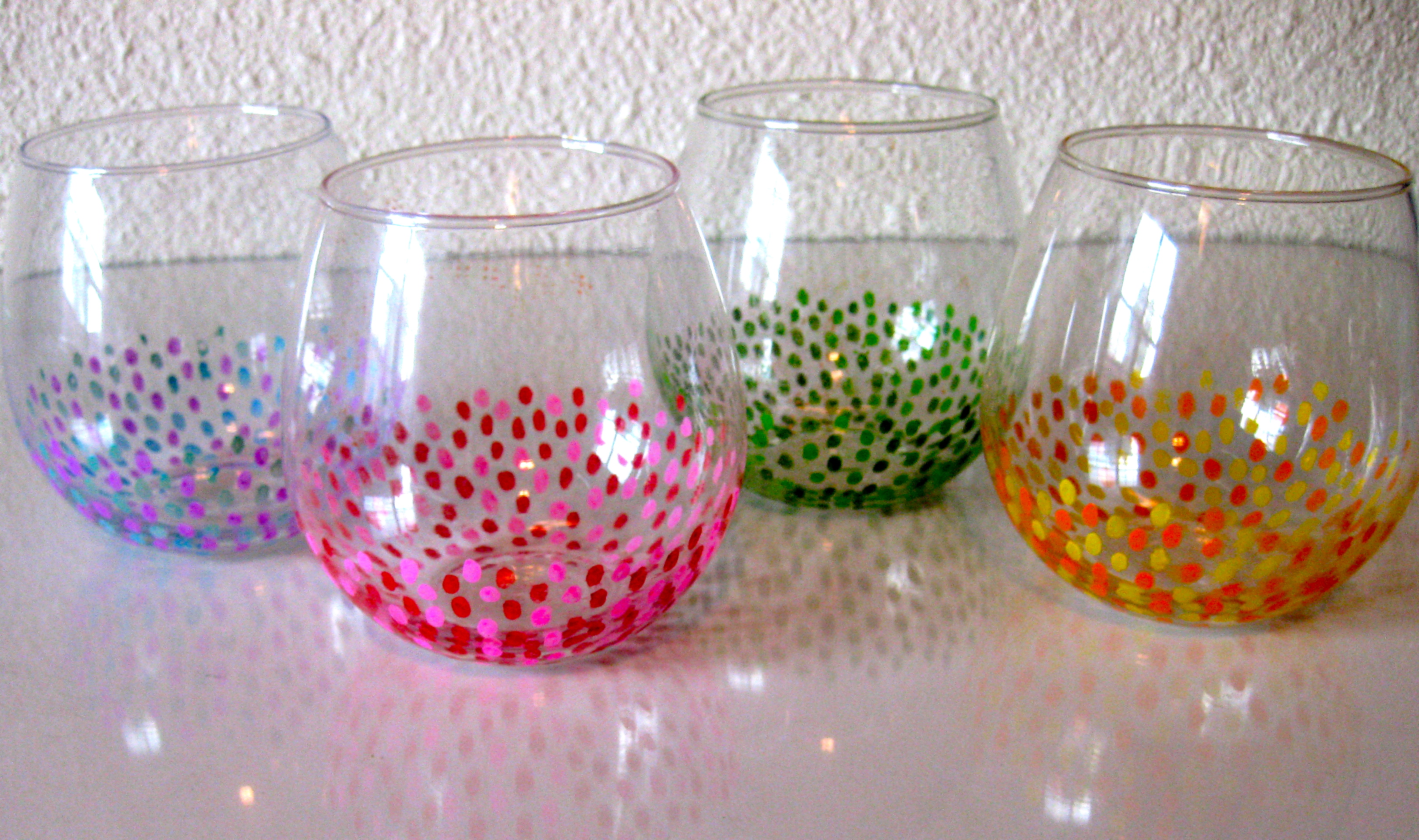 Diy painted wine glasses