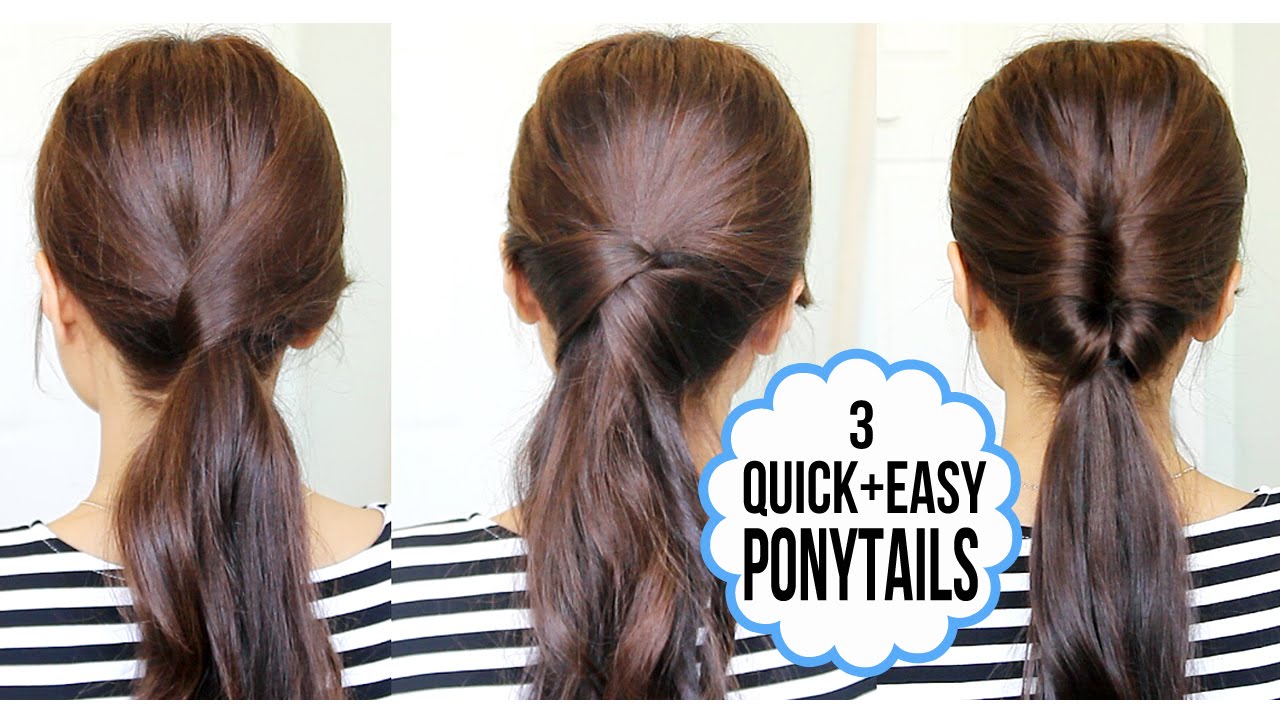 Running late ponytail ideas