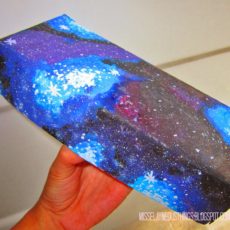 Diy galaxy wrapping paper