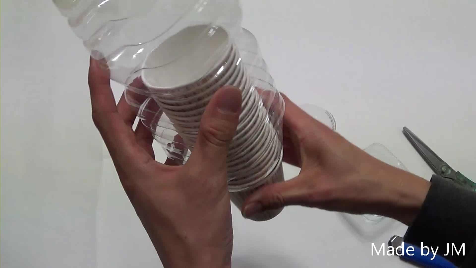 Diy paper cup dispenser