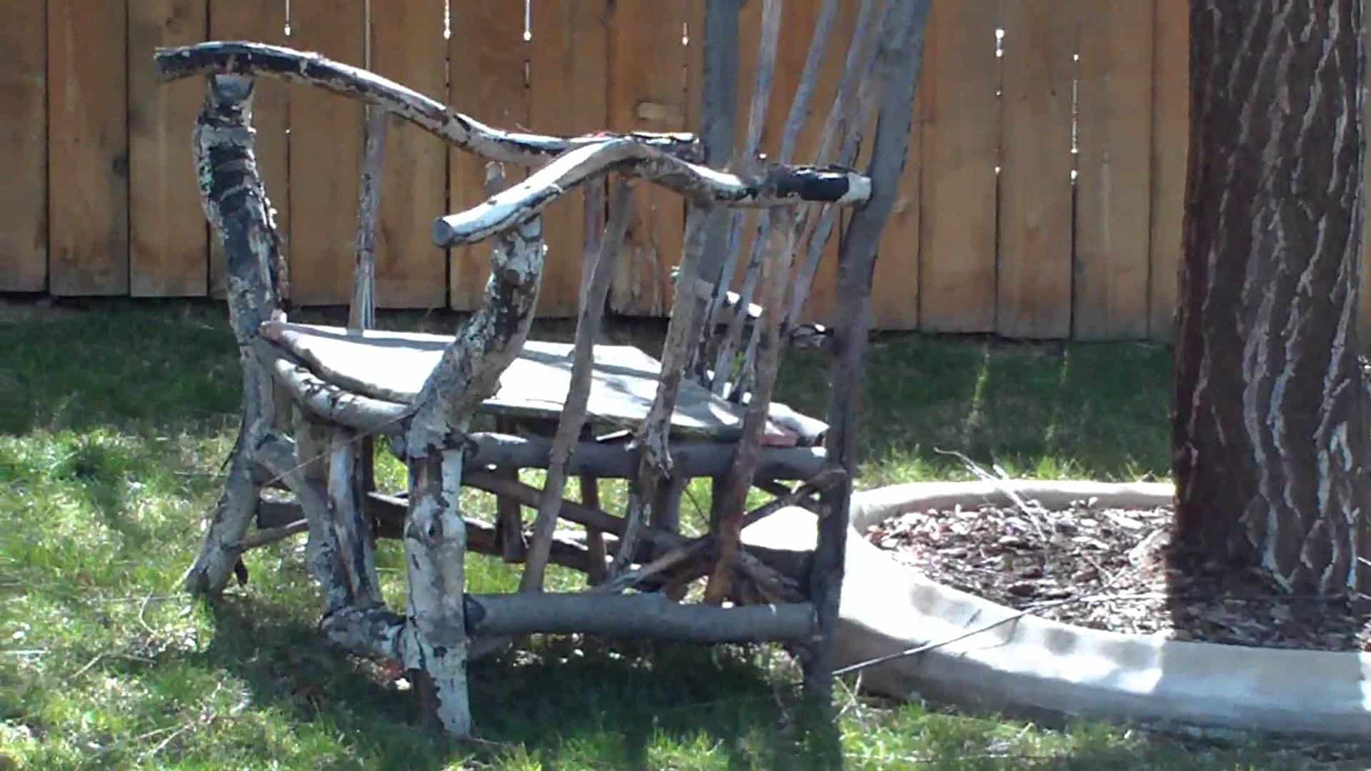 Diy tree branch chair