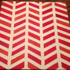 Pieces of chevron painting