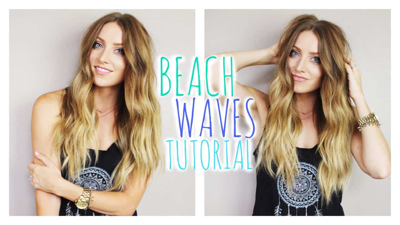 Beach waves hair