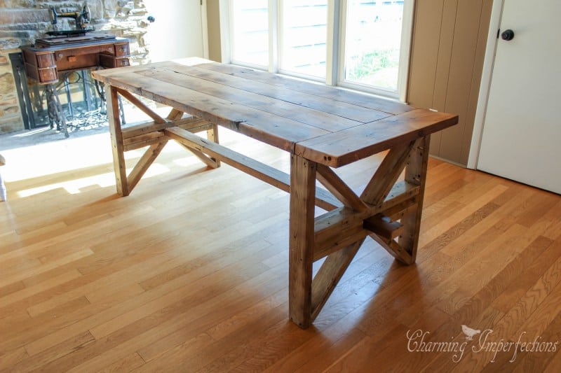 Contry flavored farmhouse diy table