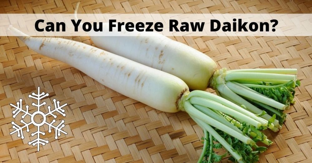 Freeze raw daikon
