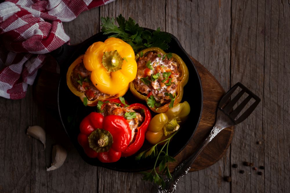 Freezer Stuffed Pepper