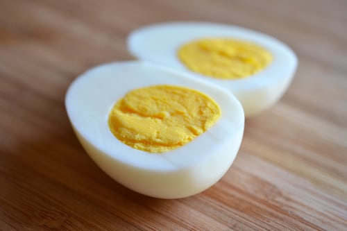 Cooked eggs
