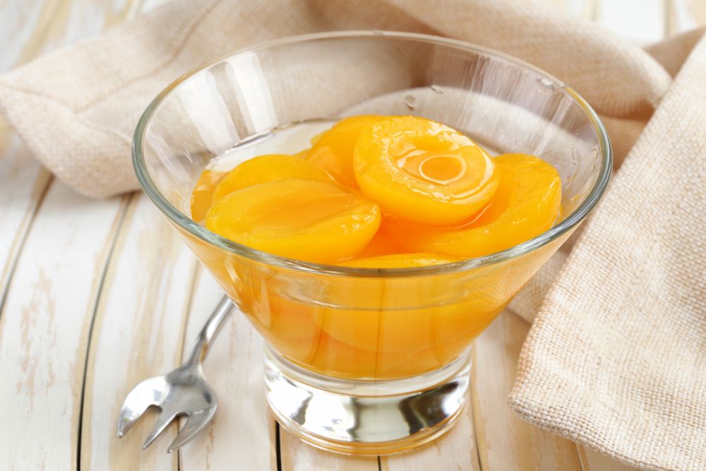 How to thaw canned peaches