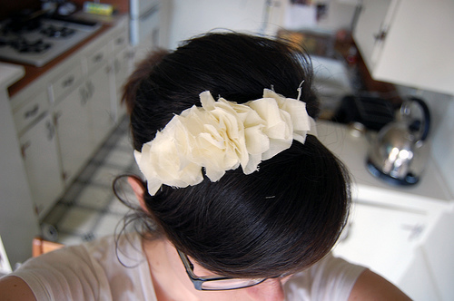 Chiffon Flowers Headband