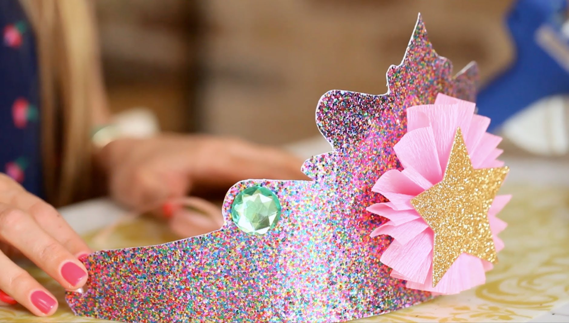 Glitter Princess Crown DIY