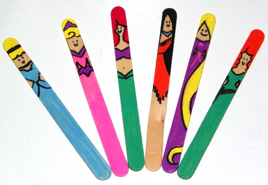 Popsicle stick for cute princesses