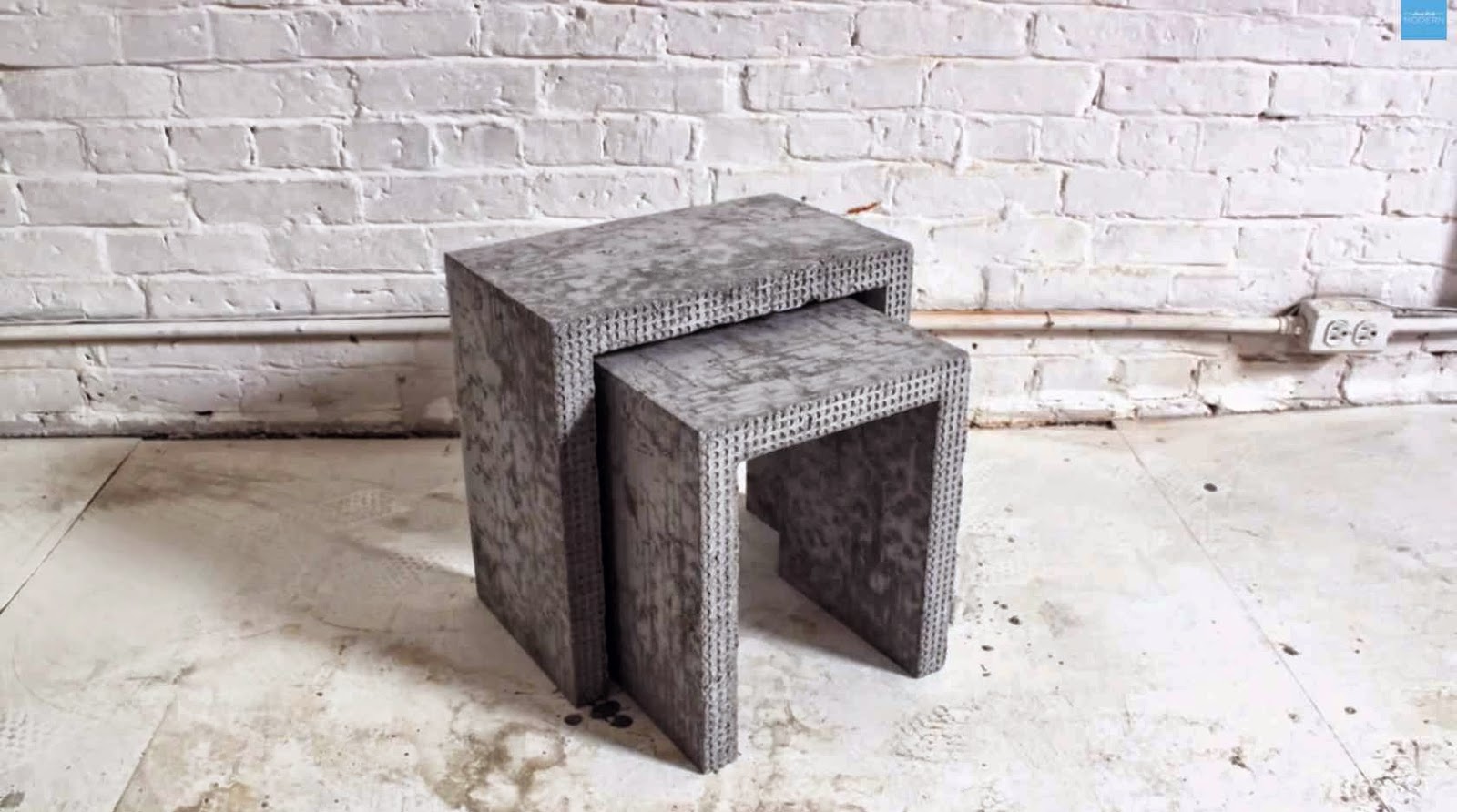 DIY Concrete Side Table