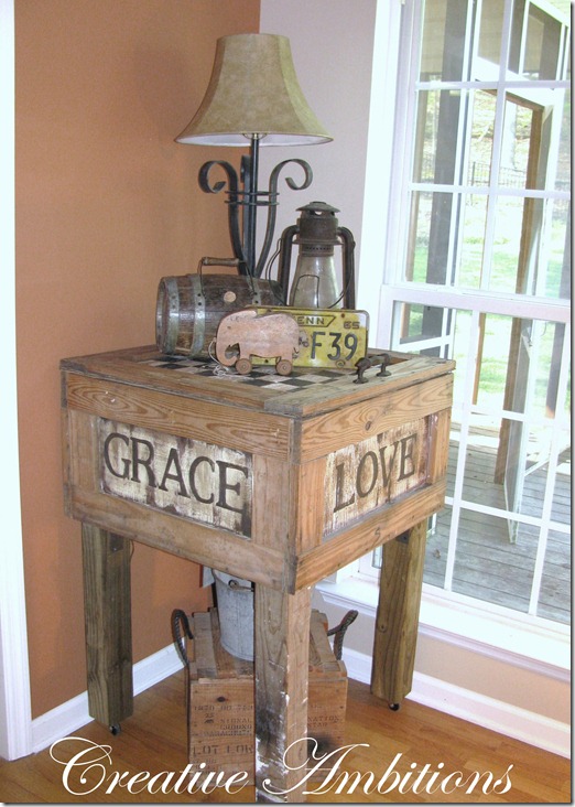 DIY Crate End Table