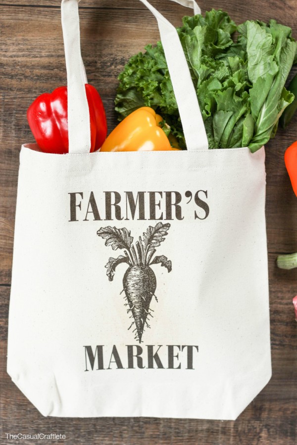 DIY Farmer's Market Tote Transfer