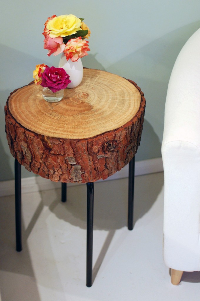DIY Log Slice Table