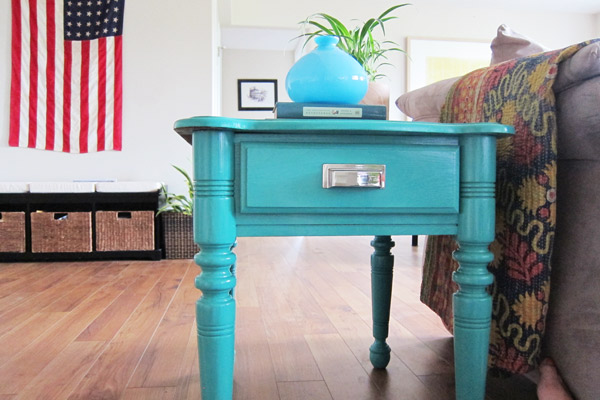 DIY Painted End Table