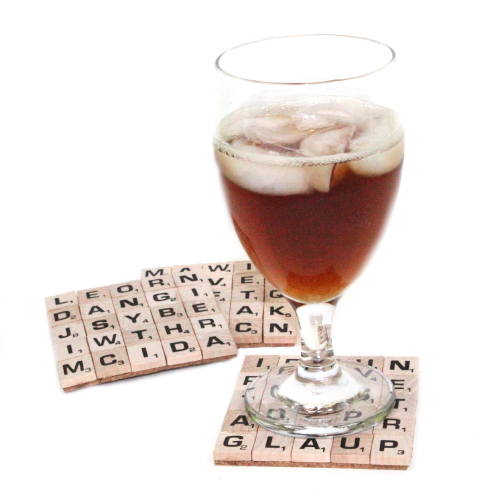 DIY Scrabble Coasters