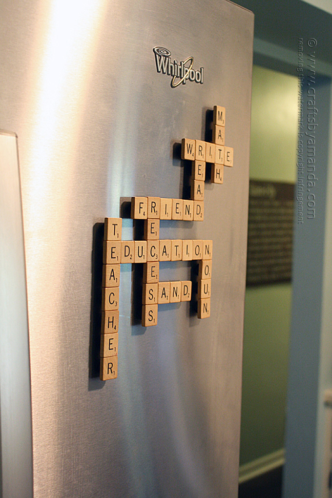 DIY Scrabble Magnet