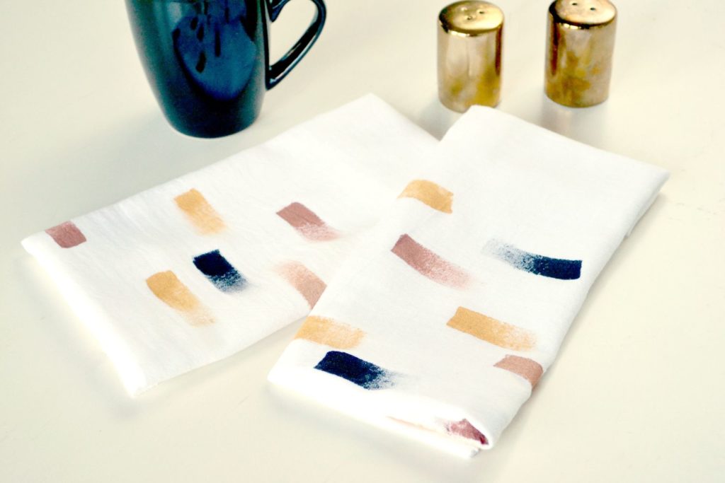 Personalized Brush Stroke Napkins