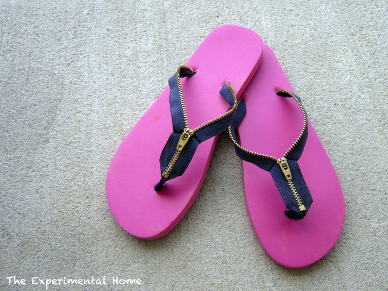 Zipper DIY Flip Flop