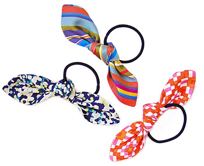 fabric scrap hair tie