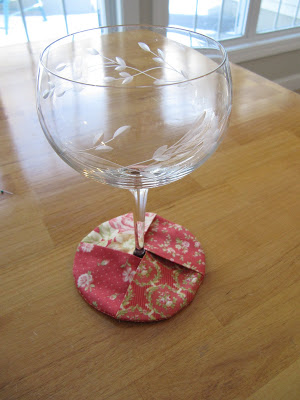 fabric wine coaster