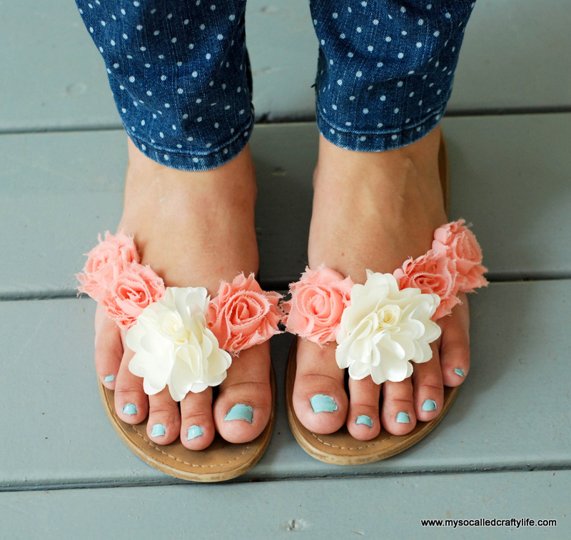 floral summer sandals