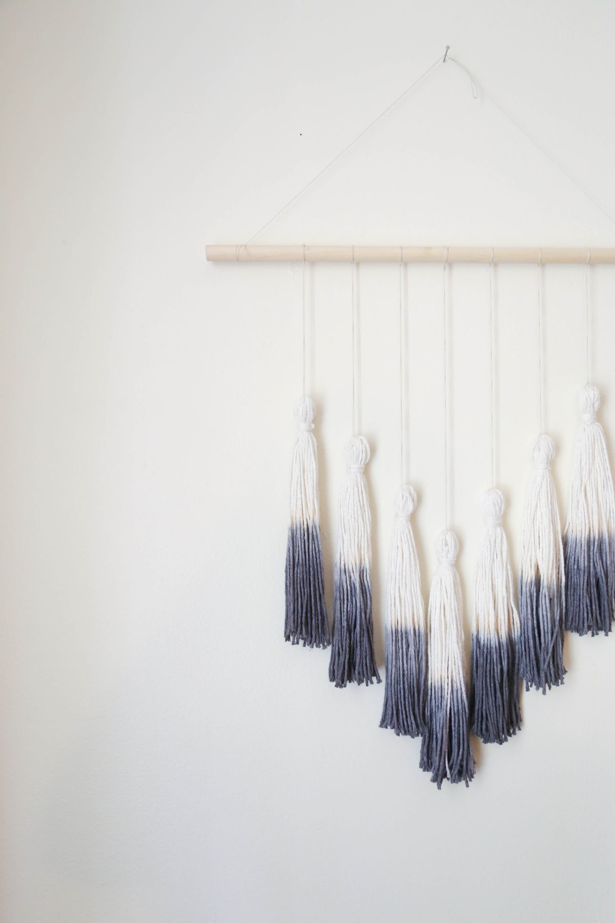 Ombre Tassel Wall Hanging Finished