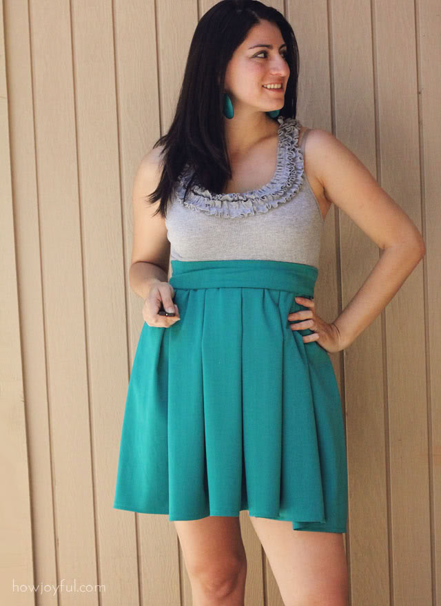 Upcycled Ruffle Dress Tutorial