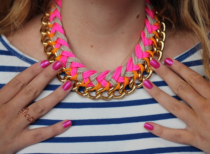 chevron necklace