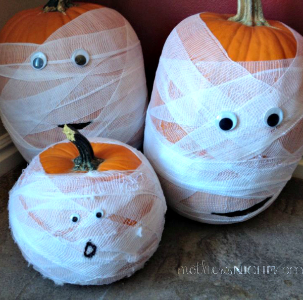 Mummy Halloween Pumpkin