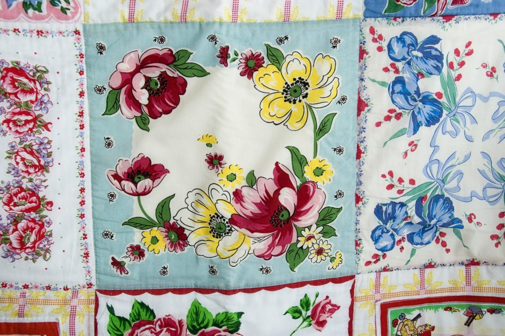 quilt made from hankies