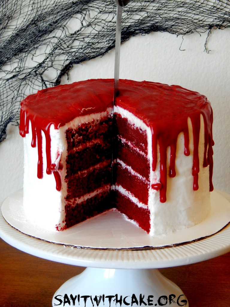 Bloody Time Halloween Cake