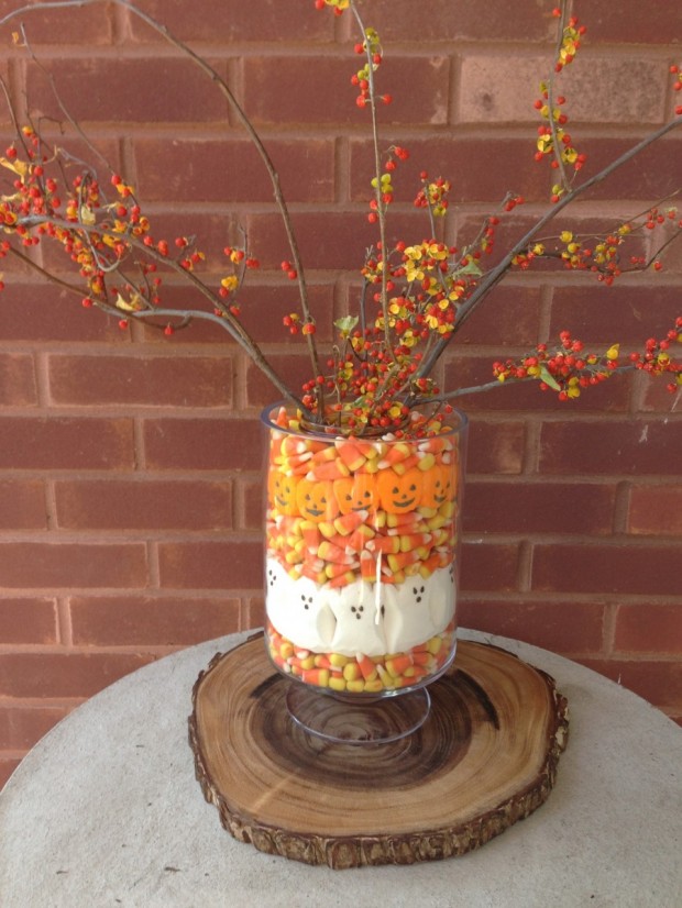 DIY Centerpieces with Halloween Candy