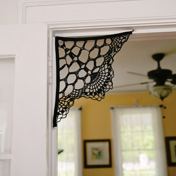 Indoor Halloween Decorations Doorway Spiderwebs