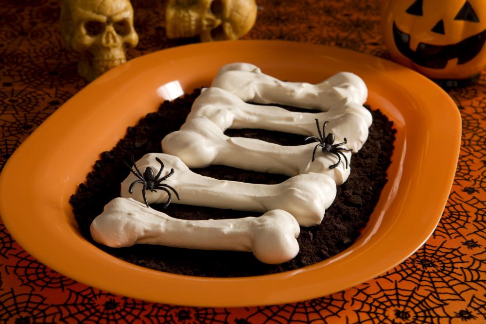 Graveyard bones cookie halloween platter
