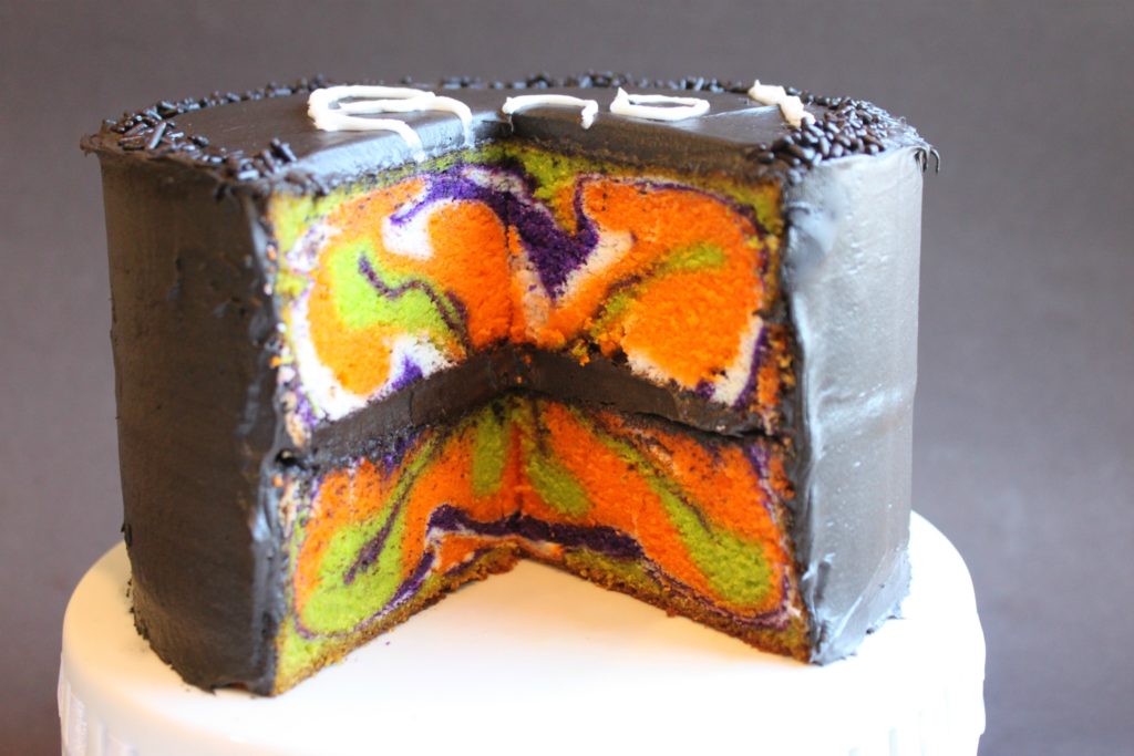 Marbled Halloween Cake