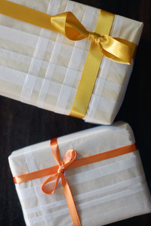 Plaid Gift Wrapping