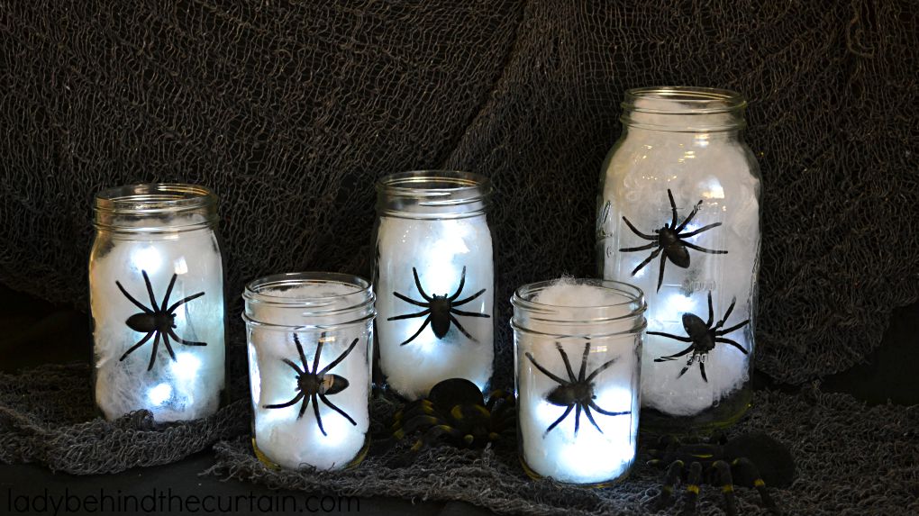 Spider Lights Halloween Centerpieces