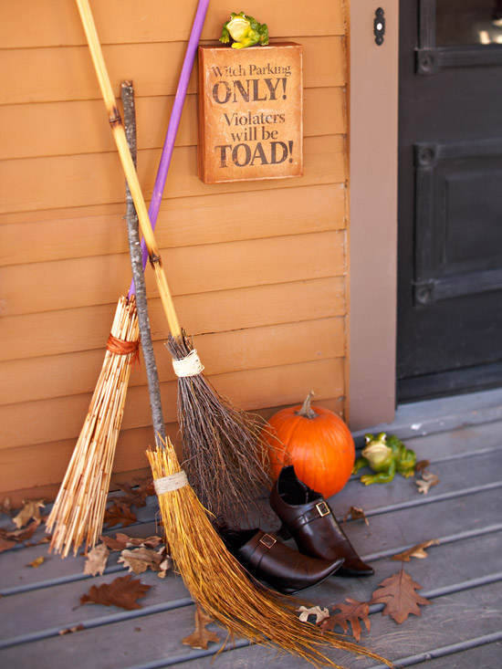 Witches Broom Halloween Decor