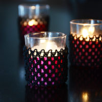 Easy Glass Votive Candle Holders With Lace Cover
