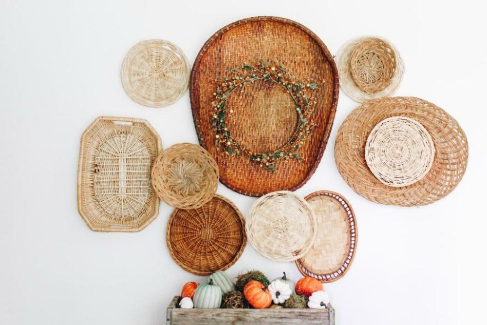 Autumn Harvest Woven Wall Hanging with Verse 36