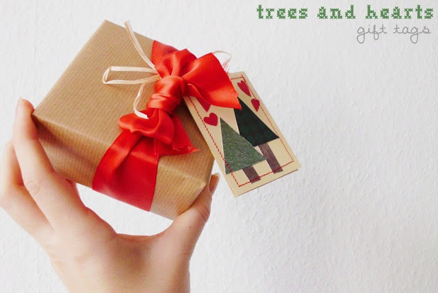 Trees & Hearts Christmas Gift Tags