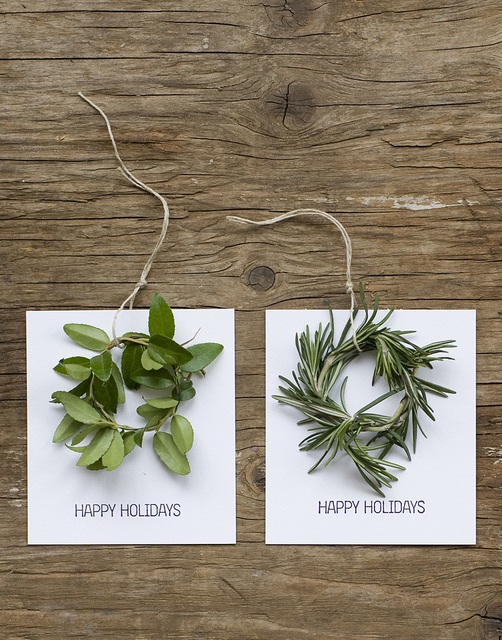 Mini Wreath - Christmas Gift Labels