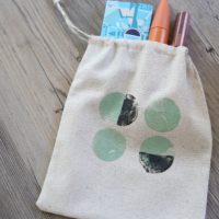 DIY Painted Burlap Favor Bags for Wedding or Party