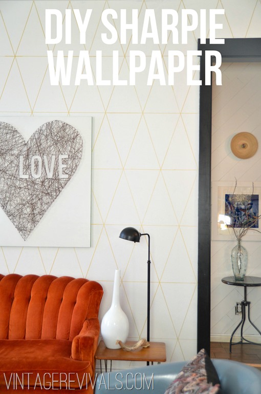 DIY Sharpie Wallpaper Tutorial